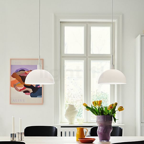 Nordlux Ellen, vidrio lámpara de suspensión blanco