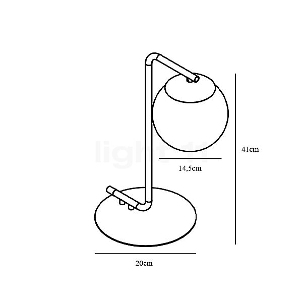 Nordlux Grant Bordlampe messing skitse