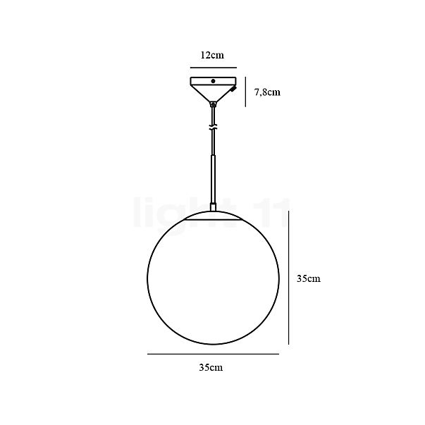 Nordlux Grant Suspension ø35 cm - vue en coupe