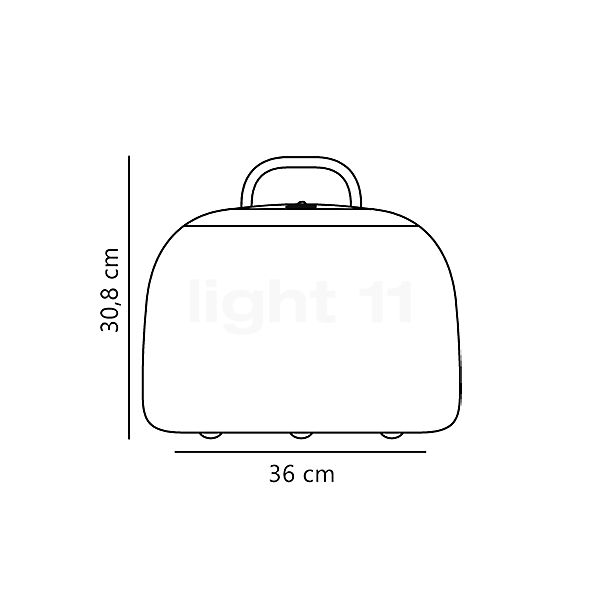 Nordlux Kettle Leuchtelement LED mit Pendelabhängung schwarz - 36 cm Skizze