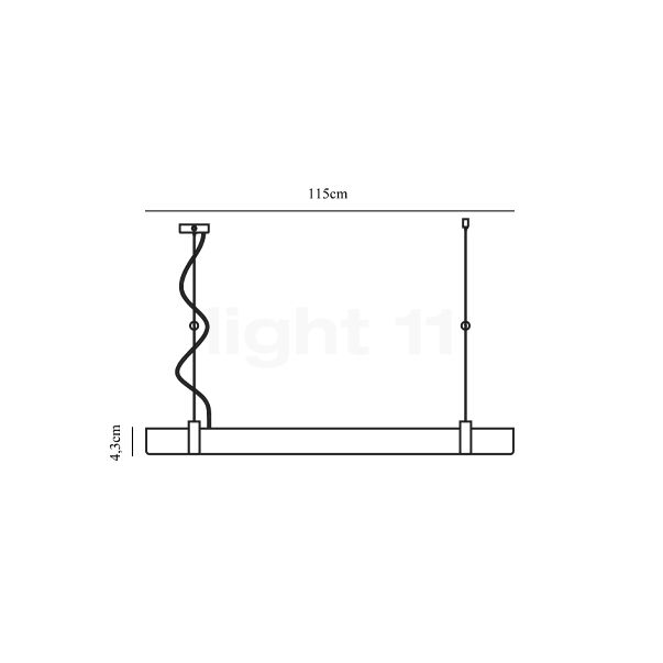 Nordlux Lilt Pendant Light LED metal sketch