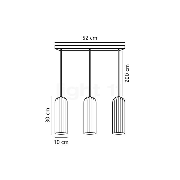 Nordlux Miella Hanglamp 3-lichts wit schets