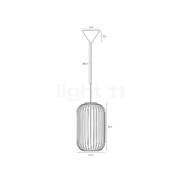 Nordlux Milford 2.0 Pendant Light brass/opal sketch