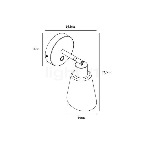 Nordlux Molli Wandlamp zwart , Magazijnuitverkoop, nieuwe, originele verpakking schets