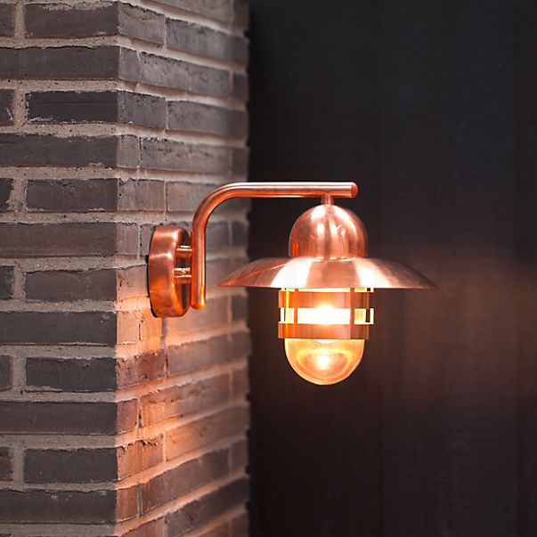 Nordlux Nibe, lámpara de pared cobre