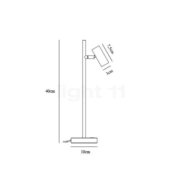 Nordlux Omari Table Lamp LED white sketch