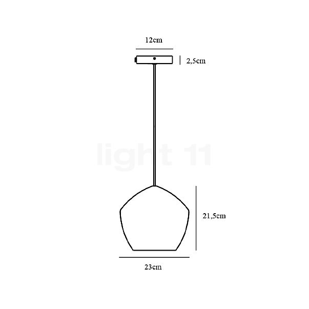 Nordlux Orbiform Pendelleuchte Rauchglas - 1-flammig , Lagerverkauf, Neuware Skizze