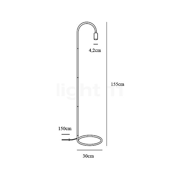 Nordlux Paco Vloerlamp zwart , Magazijnuitverkoop, nieuwe, originele verpakking schets