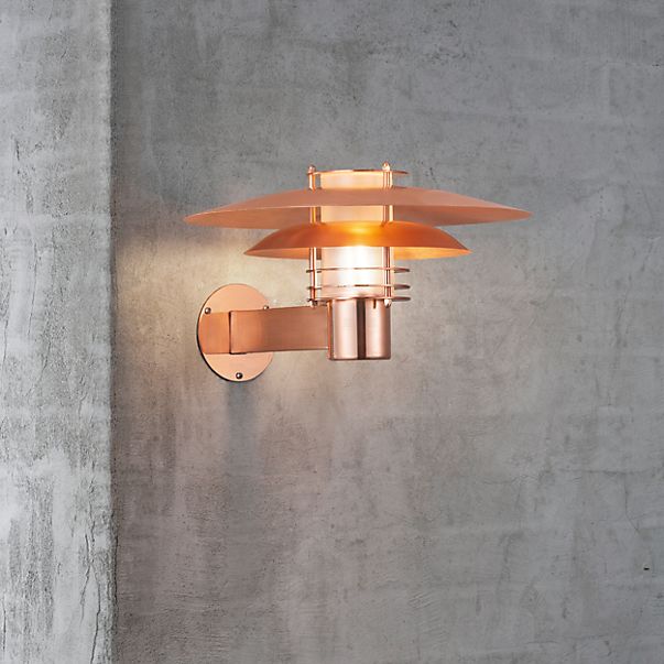 Nordlux Phoenix, lámpara de pared cobre