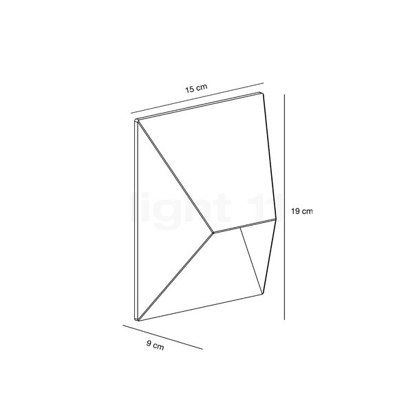 Nordlux Pontio Wall Light sand - 15 cm sketch