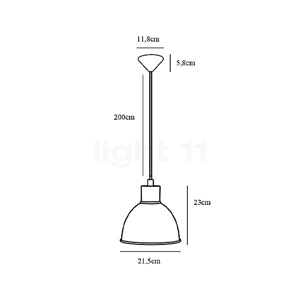 Nordlux Pop Hanglamp wit schets