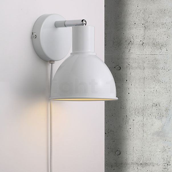 Nordlux Pop, lámpara de pared blanco