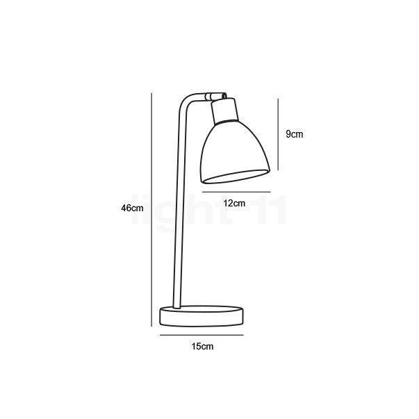 Nordlux Ray Tafellamp zwart schets