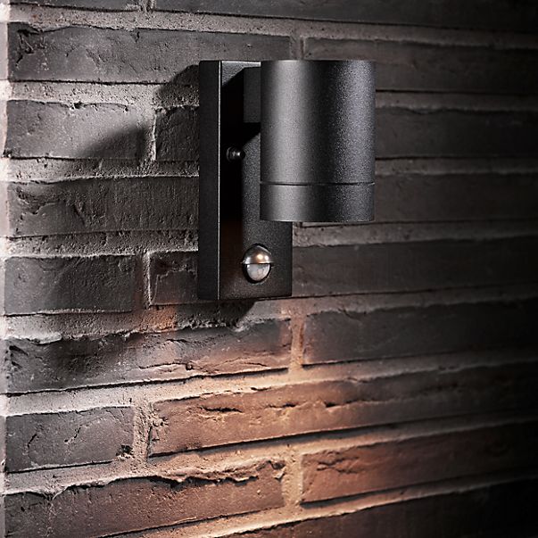 Nordlux Tin Wall Light with Motion Detector black