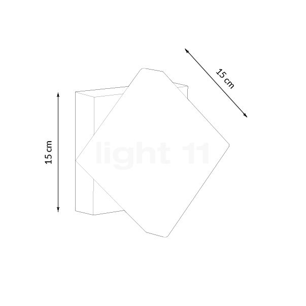 Nordlux Turn Wall Light LED white sketch