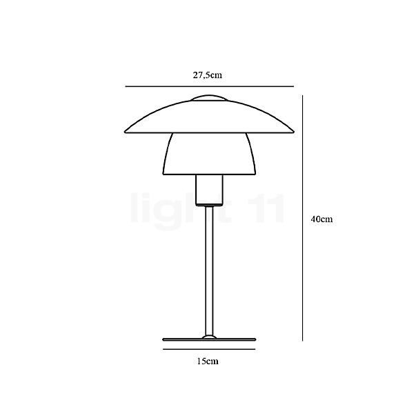 Nordlux Verona Table Lamp opal glass sketch
