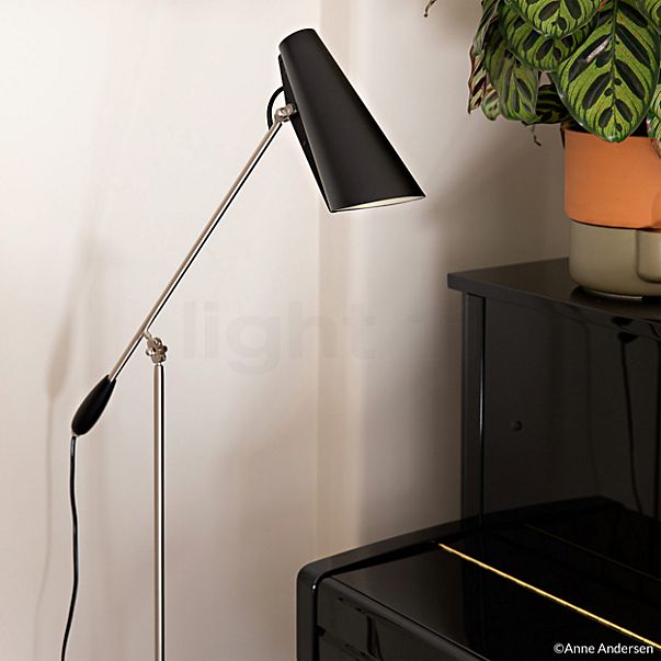 Northern Birdy Vloerlamp wit/staal