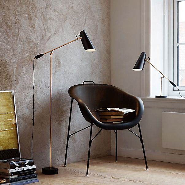  Birdy Vloerlamp zwart/messing