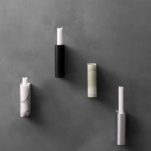 Northern Monolith Wall Candle Holder wall - marble white