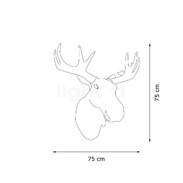 Northern Moo Wall light white sketch