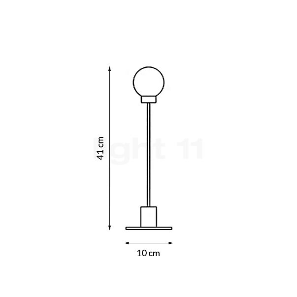 Northern Snowball Table lamp brass , discontinued product sketch
