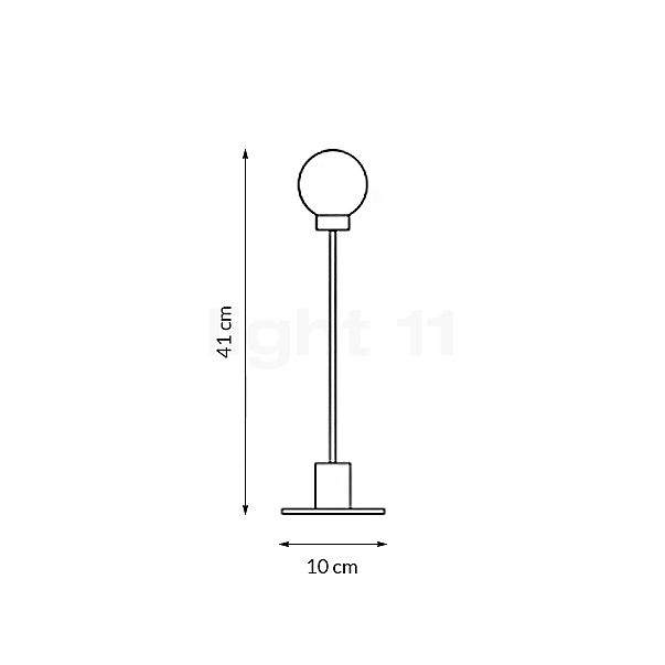 Northern Snowball Table lamp steel sketch