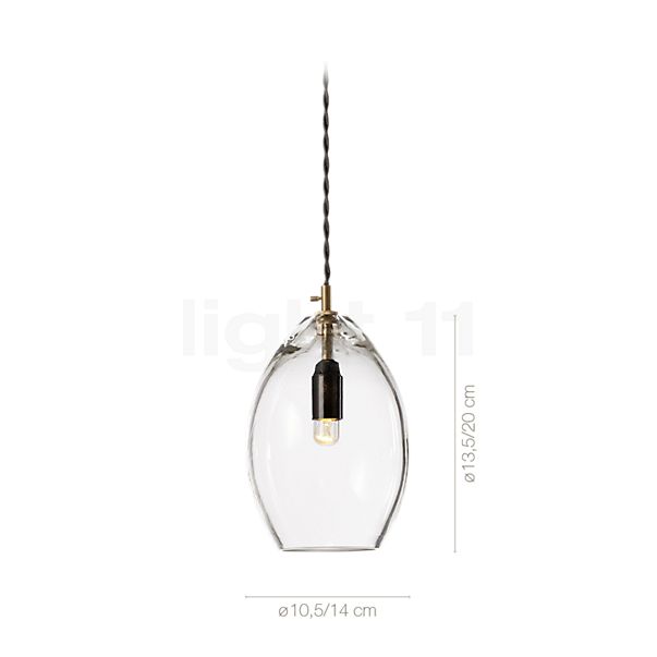 Measurements of the Northern Unika Pendant light grey, large in detail: height, width, depth and diameter of the individual parts.