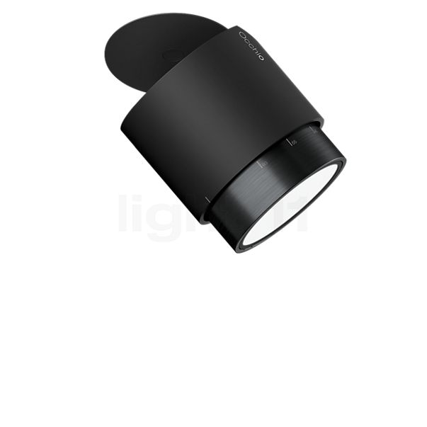 Occhio Lui Alto Volt Zoom Spot LED tête noir mat/réflecteur black phantom - 2.700 K