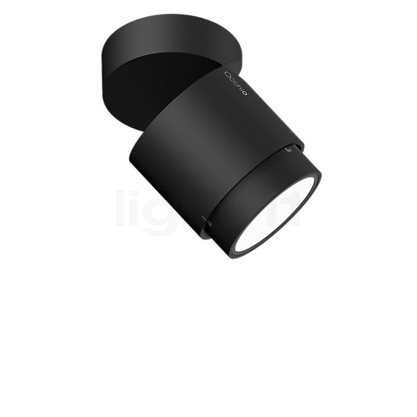 Occhio Lui Volto Volt Zoom Strahler LED Kopf schwarz matt/Reflektor schwarz matt - 2.700 K