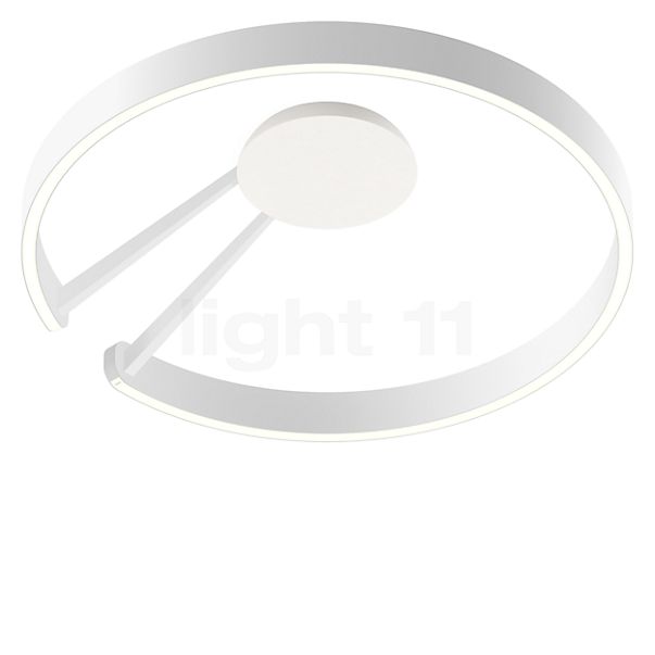 Occhio Mito Aura 60 Lusso Wide Wall-/Ceiling light LED head white matt/body white matt/cover ascot leather white - Occhio Air