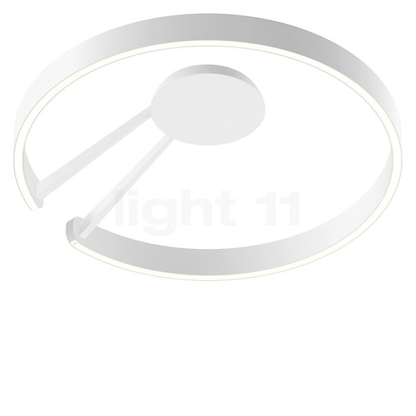 Occhio Mito Aura 60 Wide Applique/Plafonnier LED tête blanc mat/corps blanc mat - Occhio Air