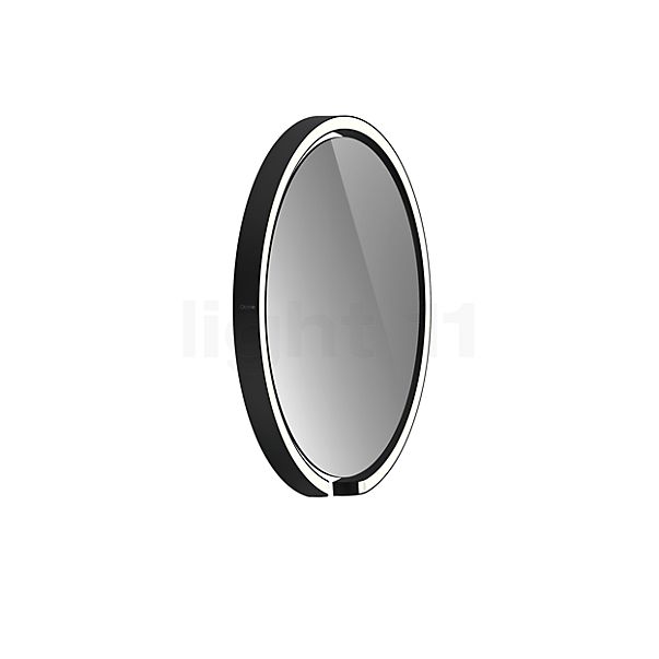 Occhio Mito Sfera 40 Belyst spejl LED hoved sort mat/Spejl grå tonet - Occhio Air