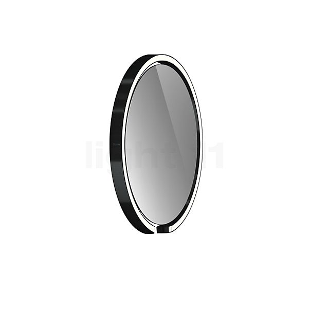 Occhio Mito Sfera 40 Verlichte spiegel LED kop black phantom/Spiegel grijs getint - Occhio Air