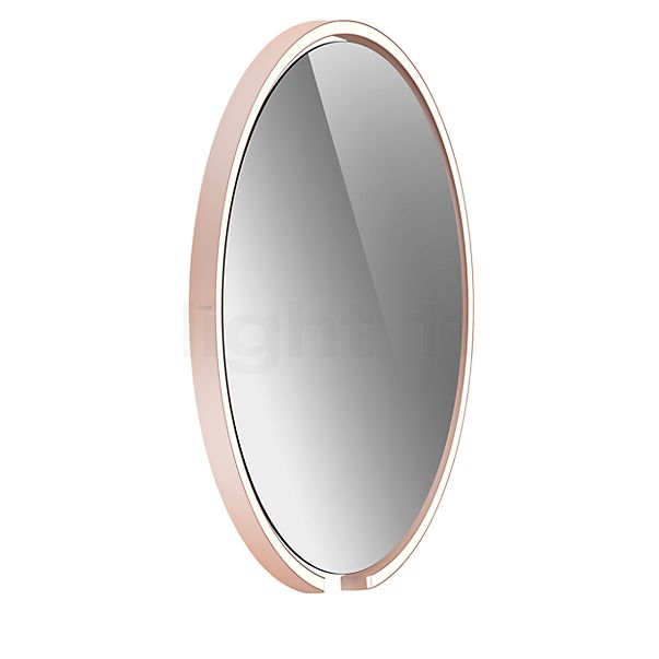 Occhio Mito Sfera 60 Leuchtspiegel LED Kopf gold matt/Spiegel grau getönt - Occhio Air