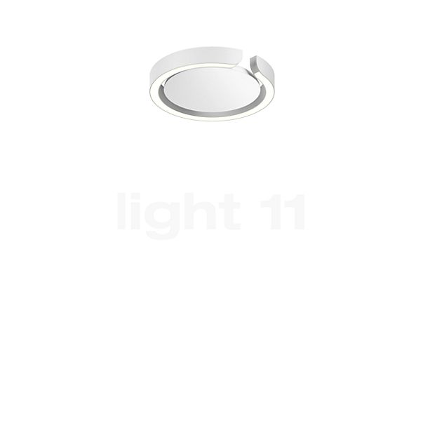 Occhio Mito Soffitto 20 Flat Narrow Applique/Plafonnier encastrée LED tête blanc mat/couverture blanc mat - DALI