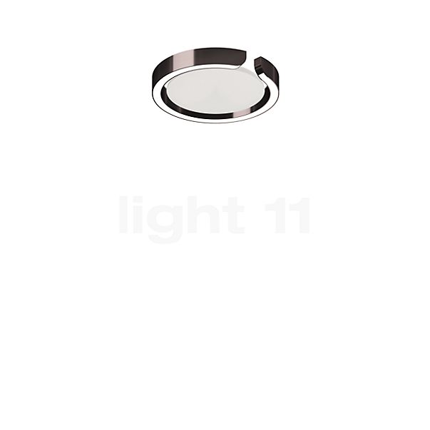 Occhio Mito Soffitto 20 Up Lusso Wide Loft-/Væglampe LED hoved phantom/afdækning ascot læder hvid - Occhio Air