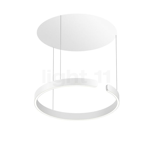 Occhio Mito Sospeso 60 Fix Up Table Pendant Light LED head white matt/ceiling rose white matt - DALI
