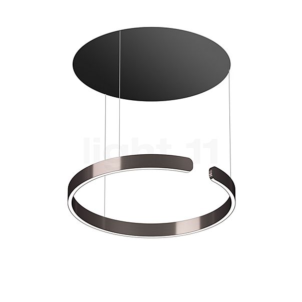 Occhio Mito Sospeso 60 Move Up Table Lampada a sospensione LED testa phantom/rosone nero opaco - dim to warm