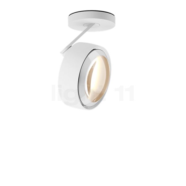 Occhio Più Alto 3d Volt C80 Spot LED tête blanc mat/cache-piton blanc mat/couverture blanc - 2.700 K
