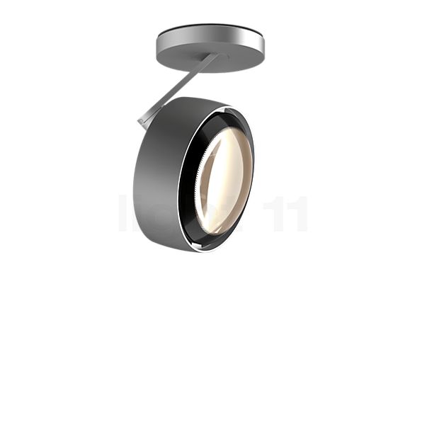 Occhio Più Alto 3d Volt S30 Spotlight LED head chrome matt/ceiling rose chrome matt/cover black - 2,700 K
