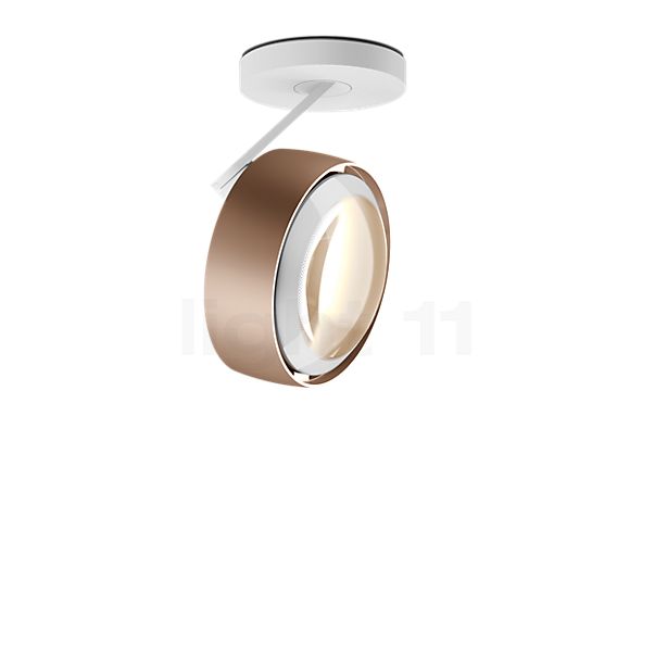Occhio Più Alto 3d Volt S30 Strahler LED Kopf gold matt/Baldachin weiß matt/Abdeckung weiß - 3.000 K