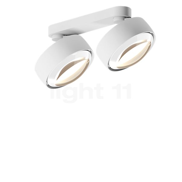 Occhio Più Alto Doppio Volt S100 Spotlight 2 lamps head white matt/ceiling rose white matt/cover white - 3,000 K