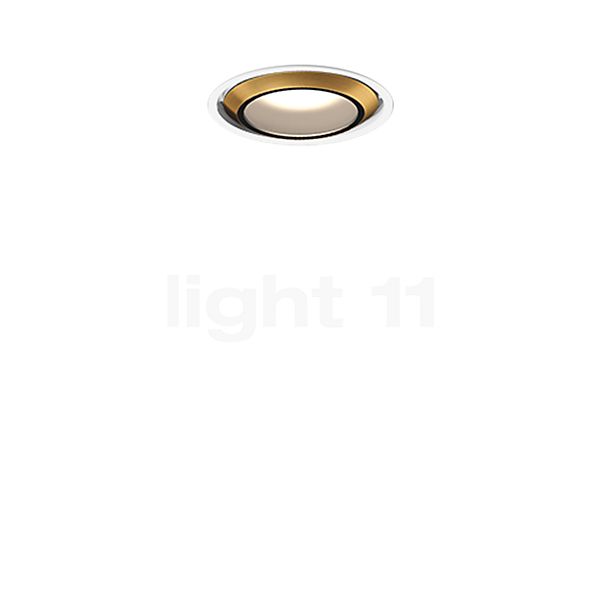 Occhio Più R Piano V Edge Volt C100 Faretto da incasso LED testa bronzo/copertura bianco opaco - 2.700 K