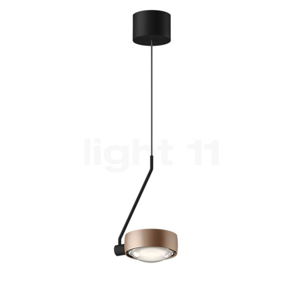Occhio Sento Filo Var Up E Hanglamp LED kop goud mat/body zwart mat/plafondkapje zwart mat - 2.700 K - Occhio Air