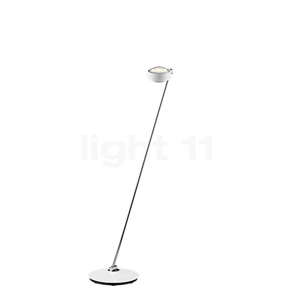Occhio Sento Lettura 125 D Vloerlamp LED links kop wit glimmend/body chroom glimmend - 3.000 K - Occhio Air