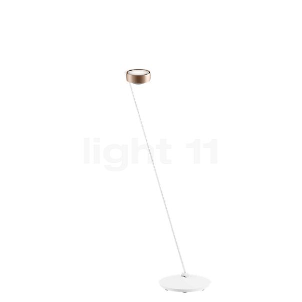 Occhio Sento Lettura 125 E Floor Lamp LED right head gold matt/body white matt - 3,000 K - Occhio Air