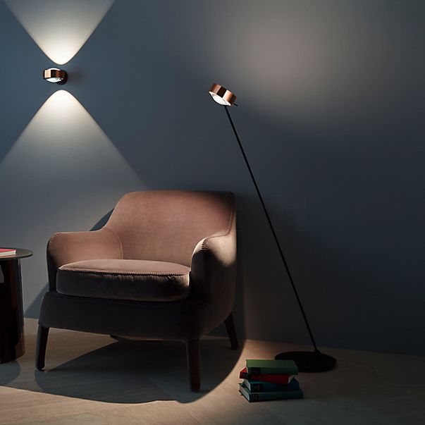 Occhio Sento Lettura 160 D Floor Lamp LED right head black matt/body black matt - 3,000 K - Occhio Air