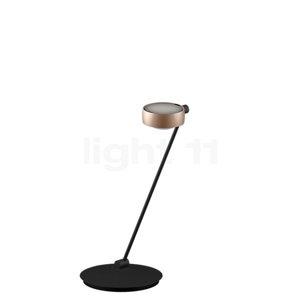 Occhio Sento Tavolo 60 E Lampe de table LED à gauche tête doré mat/corps noir mat - 3.000 K - Occhio Air