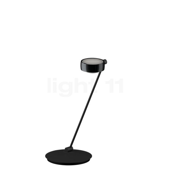 Occhio Sento Tavolo 60 E Tischleuchte LED links Kopf black phantom/Body schwarz matt - 3.000 K - Occhio Air