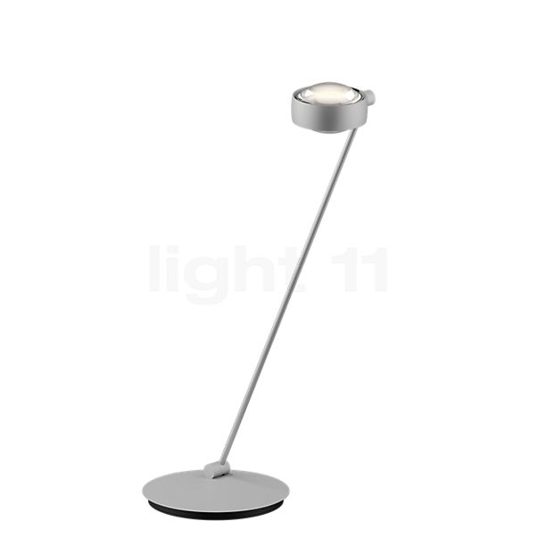 Occhio Sento Tavolo 80 D Lampe de table LED à gauche tête chrome mat/corps chrome mat - 3.000 K - Occhio Air